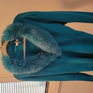 Vintage Cache Fur Collar Sweater